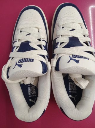 Zapatillas Puma Hombre Blancas y Azul