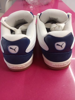 Zapatillas Puma Hombre Blancas y Azul