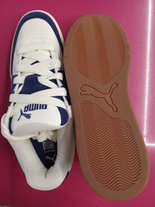 Zapatillas Puma Hombre Blancas y Azul