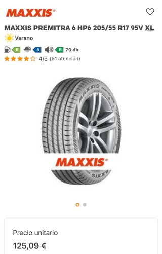 MAXXIS PREMITRA HP6 205/55 R17 95V XL