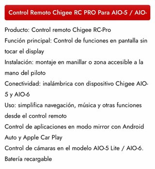 Control Remoto Chigee RC PRO para AIO-5 / AIO-6