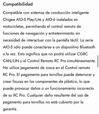 Control Remoto Chigee RC PRO para AIO-5 / AIO-6