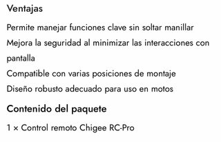 Control Remoto Chigee RC PRO para AIO-5 / AIO-6