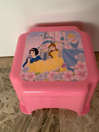 2 Taburetes Princesas Disney Rosas