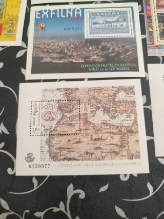 Hojitas de sellos España en euros