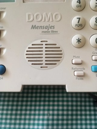 Teléfono Domo Telefonica Beige/Azul