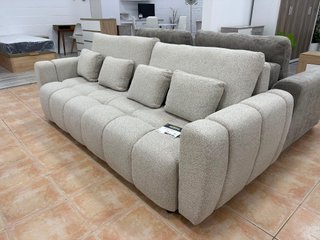 Sofá cama 230cm con arcón moderno beige