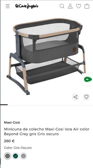 Minicuna colecho Maxi-Cosi lora Air