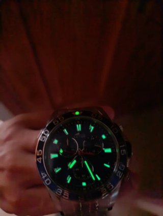 Reloj Lotus Cronógrafo Azul y Plateado