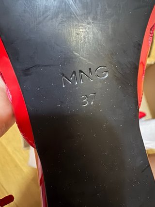 Zapatos Slingback Mango Rojos Mujer