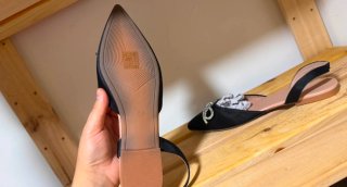 Scarpe Slingback N.42 con Fiocco Strass