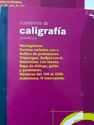 Cuaderno de caligrafia 8 Cuadricula (Primaria)