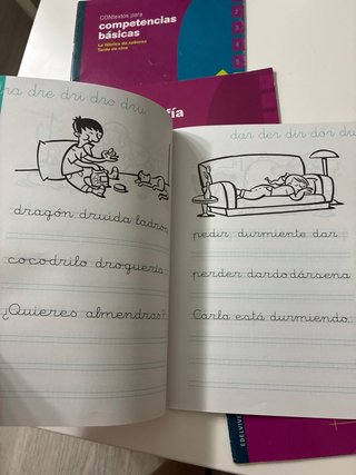 Cuaderno de caligrafia 8 Cuadricula (Primaria)