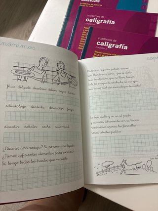 Cuaderno de caligrafia 8 Cuadricula (Primaria)