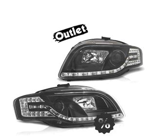 ED FARO DCH AUDI A4 B7 04-08 FONDO NEGRO INTERMITENTE LED R0