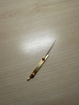 Pisacorbatas Oro y Diamante Bisutería