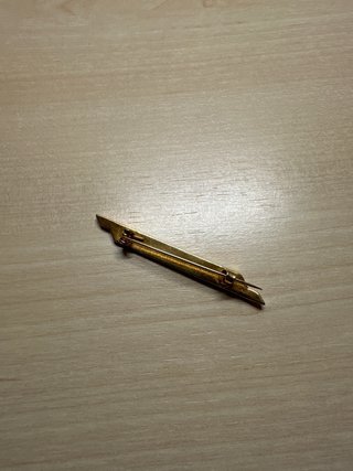 Pisacorbatas Oro y Diamante Bisutería
