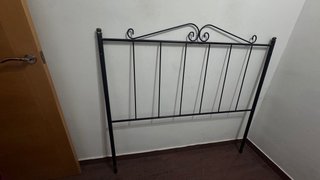 Cabecero de forja negro