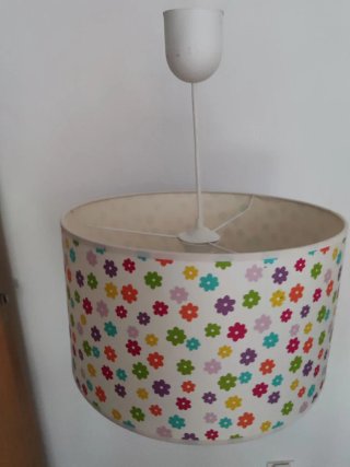 Lámpara infantil flores multicolor
