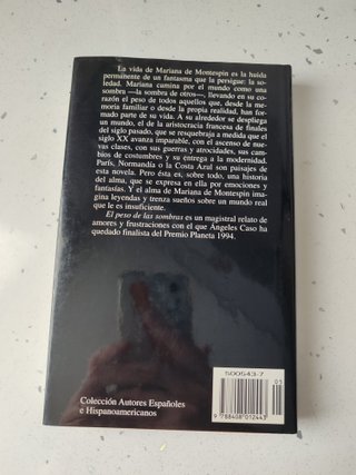 Libro El peso de las sombras de Ángeles caso 1994