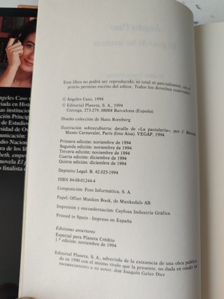 Libro El peso de las sombras de Ángeles caso 1994