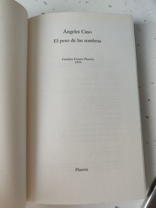 Libro El peso de las sombras de Ángeles caso 1994