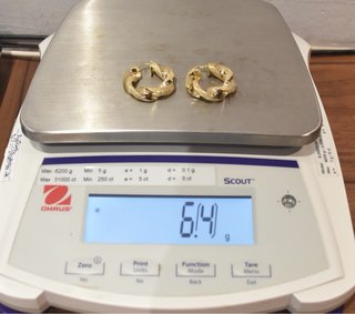 AROS DE ORO 18K/ 6.4GR