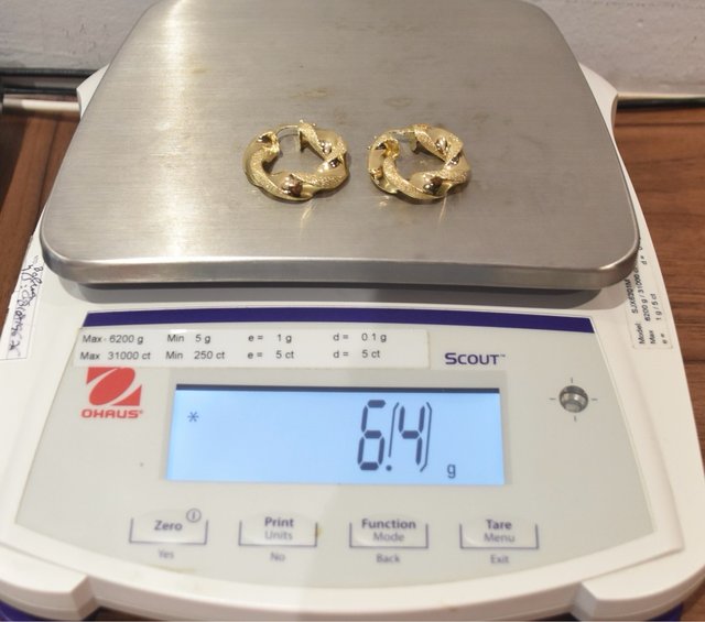 AROS DE ORO 18K/ 6.4GR