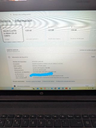 Portátil HP 250 G7 i3 1005G1 8GB W11 y solo 104h