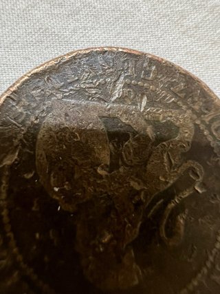 Moneda Antigua España 1870 Diez Céntimos