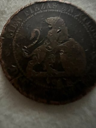 Moneda Antigua España 1870 Diez Céntimos
