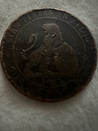 Moneda Antigua España 1870 Diez Céntimos
