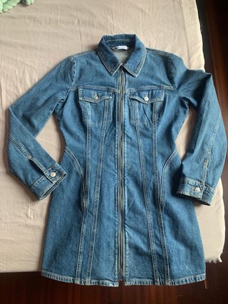 Vestido vaquero Zara cremallera