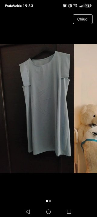 Vestito donna blu taglia unica