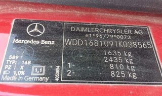 Asiento del der mercedes 229584 clase a (w168) 170