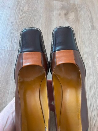 Zapatos de vestir marrones y negros T38