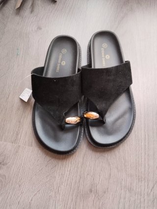 Chanclas ETÉREO SHOES negras talla 37
