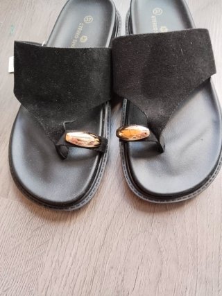 Chanclas ETÉREO SHOES negras talla 37