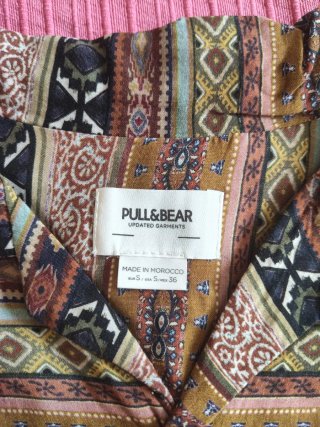 Camisa Pull&Bear manga corta estampada