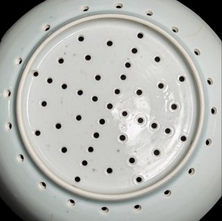 Cuenco escurridor Chino Din Qing Qianlong c.1750
