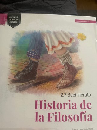 Historia de la filosofía, 2 Bachillerato