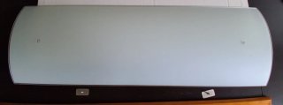 Plafón rectangular madera y cristal