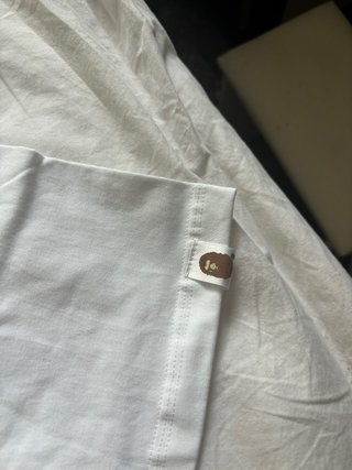 Camiseta BAPE Blanca Estampada