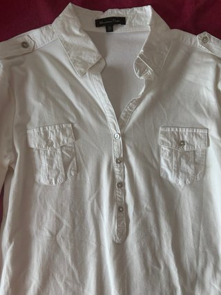 Camisa Massimo Dutti Talla M Blanca