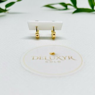 Aros Oro Laminado 18K con Circonitas