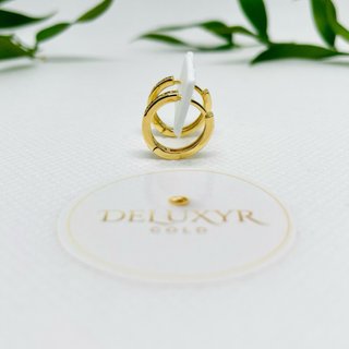 Aros Oro Laminado 18K con Circonitas