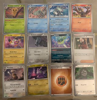 12 Cartas Pokémon Caos Creciente Pack 1