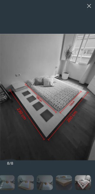 Cama Tatami 135cm con Luz Integrada