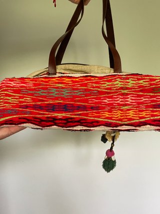 Bolso bordado A & B  estampado multicolor
