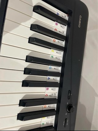 Guías de notas para piano de silicona